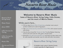 Tablet Screenshot of navarrorivermusic.com